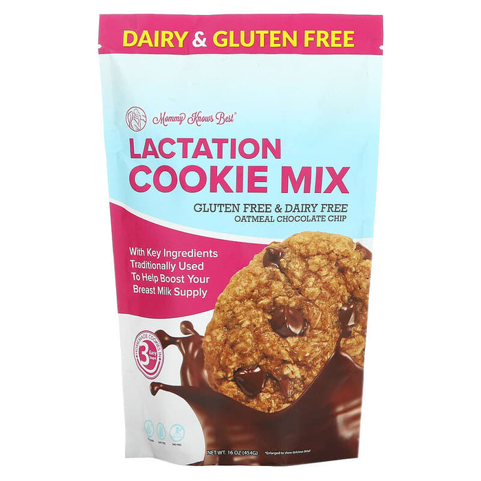 Mommy Knows Best, Lactation Cookie Mix, Oatmeal Chocolate Chip, 16 oz (454 g)