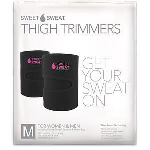 Sports Research, Sweet Sweat Thigh Trimmers, Medium, Pink, 1 Pair - HealthCentralUSA