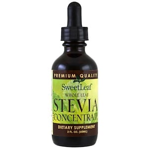 Wisdom Natural, SweetLeaf, Whole Leaf Stevia Concentrate, 2 fl oz (60 ml)