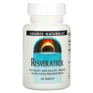 Source Naturals, Resveratrol, 40 mg, 60 Tablets - HealthCentralUSA