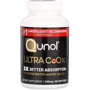 Qunol, Ultra CoQ10, 100 mg, 60 Softgels - HealthCentralUSA