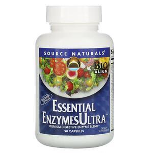 Source Naturals, Essential Enzymes Ultra, 90 Capsules - HealthCentralUSA