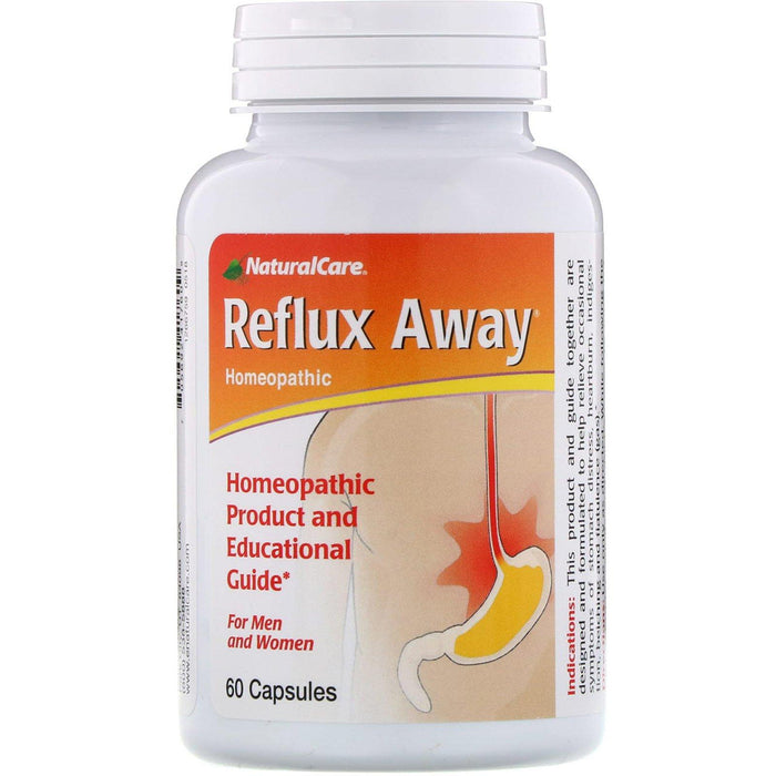 NaturalCare, Reflux-Away, For Men and Women, 60 Capsules - HealthCentralUSA