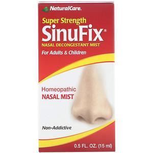 NaturalCare, Super Strength SinuFix, Nasal Decongestant Mist, 0.5 fl oz (15 ml) - HealthCentralUSA
