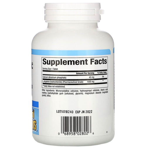 Natural Factors, L-Arginine, 1,000 mg, 90 Tablets - HealthCentralUSA
