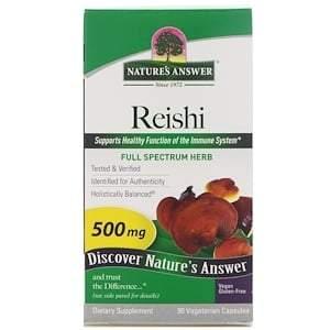 Nature's Answer, Reishi, 500 mg, 90 Vegetarian Capsules - HealthCentralUSA