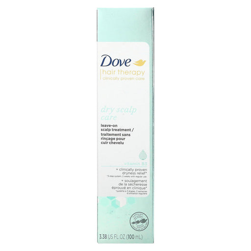 Dove, Hair Therapy, Dry Scalp Care Leave-on Scalp Treatment with Vitamin B3, 3.38 fl oz (100 ml) - HealthCentralUSA