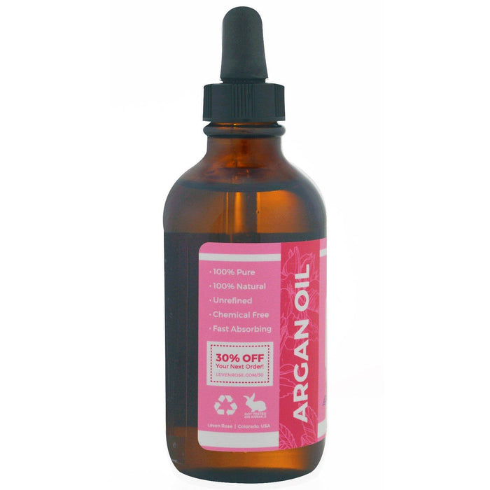 Leven Rose, 100% Pure & Organic Argan Oil, 4 fl oz (118 ml) - HealthCentralUSA