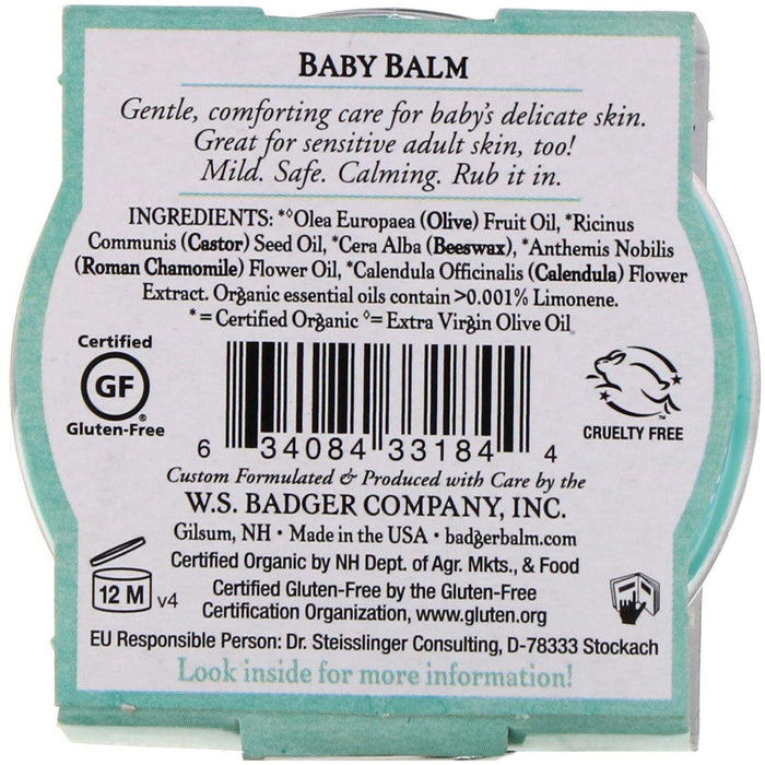 Badger Company, Baby Balm, Chamomile & Calendula, .75 oz (21 g) - HealthCentralUSA