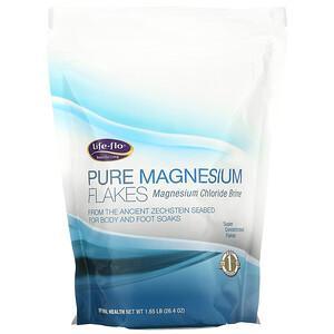 Life-flo, Pure Magnesium Flakes, Magnesium Chloride Brine, 1.65 lb (26.4 oz) - HealthCentralUSA