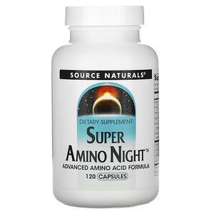 Source Naturals, Super Amino Night, 120 Capsules - HealthCentralUSA
