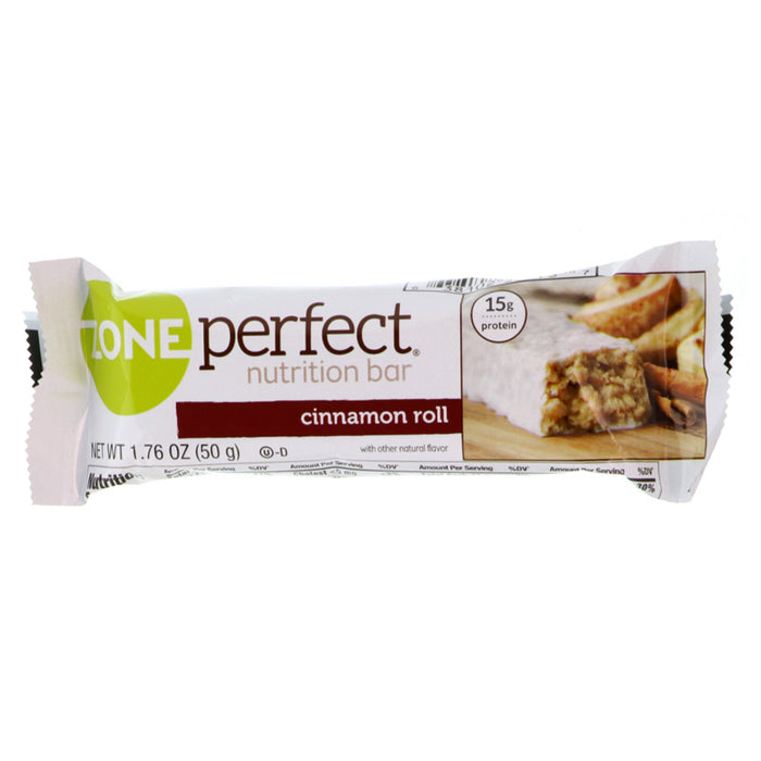 ZonePerfect, Nutrition Bars, Cinnamon Roll, 12 Bars, 1.76 oz (50 g) Each