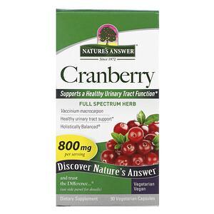 Nature's Answer, Cranberry, 400 mg, 90 Vegetarian Capsules - HealthCentralUSA