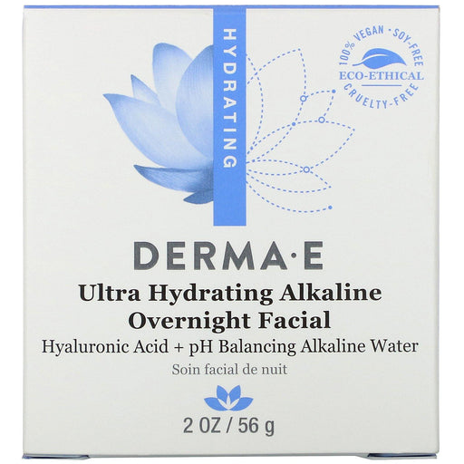 Derma E, Ultra Hydrating Alkaline Overnight Facial, 2 oz (56 g) - HealthCentralUSA