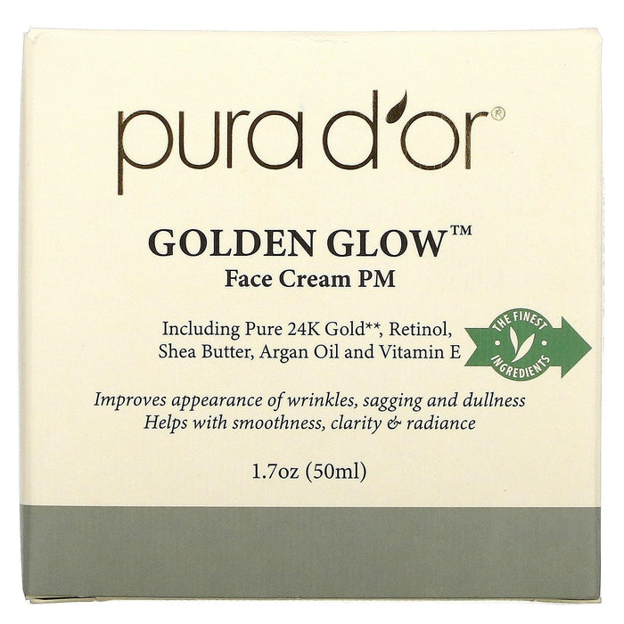 Pura D'or, Golden Glow Face Cream PM, 1.7 oz (50 ml) - HealthCentralUSA