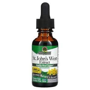 Nature's Answer, St. John's Wort, Alcohol-Free, 1000 mg, 1 fl oz (30 ml) - HealthCentralUSA