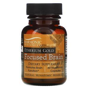 Harmonic Innerprizes, Etherium Gold, Focused Brain, 60 Vegetarian Capsules - HealthCentralUSA