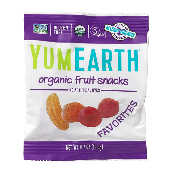 YumEarth, Organic Fruit Snacks, Favorites, 43 Packs, 0.7 oz (19.8 g) Each