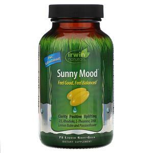 Irwin Naturals, Sunny Mood, 75 Liquid Soft-Gels - HealthCentralUSA