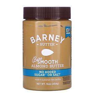 Barney Butter, Bare Almond Butter, Smooth, 16 oz (454 g) - HealthCentralUSA