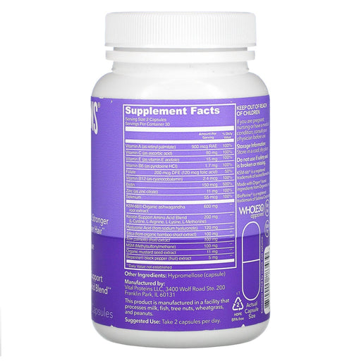 Vital Proteins, Hair Boost, 60 Capsules - HealthCentralUSA