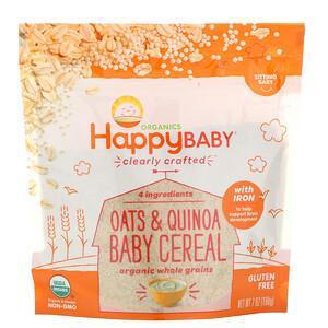 Happy Family Organics, Clearly Crafted, Oats & Quinoa Baby Cereal, 7 oz (198 g) - HealthCentralUSA