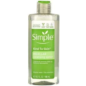 Simple Skincare, Micellar Cleansing Water, 6.7 fl oz (198 ml) - HealthCentralUSA