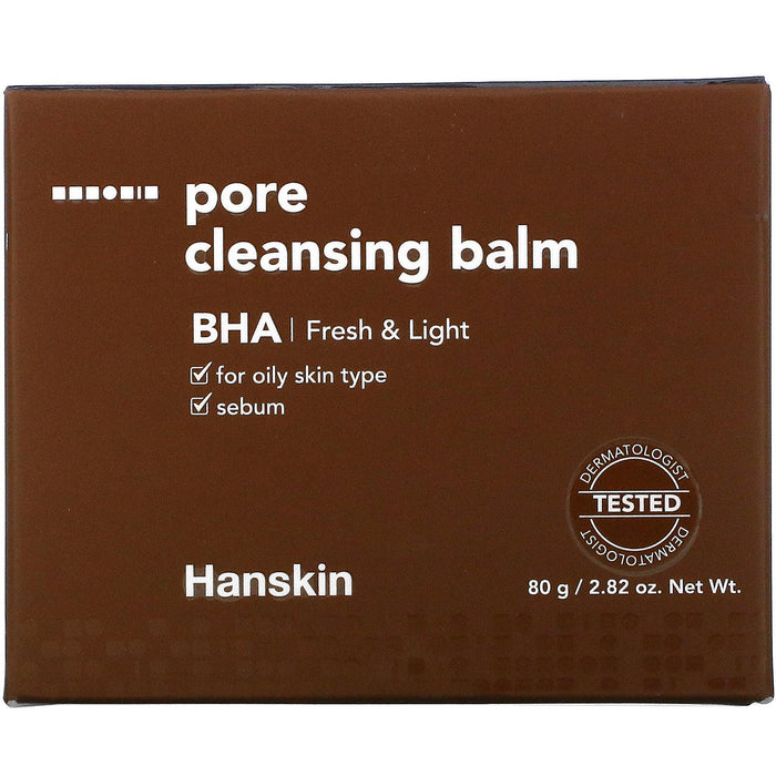 Hanskin, Pore Cleansing Balm, BHA, 2.82 oz (80 g) - HealthCentralUSA