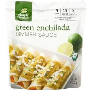 Simply Organic, Organic Green Enchilada Simmer Sauce, 8 oz (227 g) - HealthCentralUSA