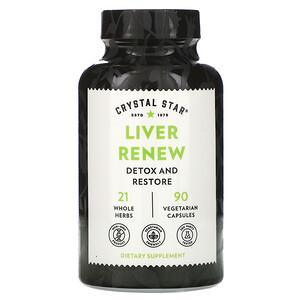 Crystal Star, Liver Renew, 90 Vegetarian Capsules - HealthCentralUSA