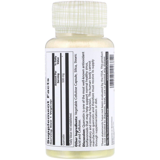 Solaray, Quercetin, 500 mg, 90 VegCaps - HealthCentralUSA