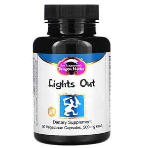 Dragon Herbs, Lights Out, 500 mg, 60 Vegetarian Capsules - HealthCentralUSA