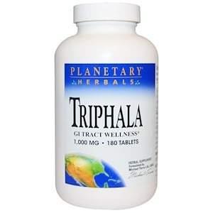 Planetary Herbals, Triphala, GI Tract Wellness, 1,000 mg, 180 Tablets - HealthCentralUSA