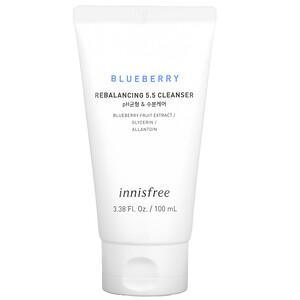Innisfree, Rebalancing 5.5 Cleanser, Blueberry, 3.38 fl oz (100 ml) - HealthCentralUSA