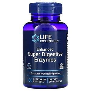 Life Extension, Enhanced Super Digestive Enzymes, 60 Vegetarian Capsules - HealthCentralUSA