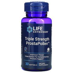 Life Extension, Triple Strength ProstaPollen, 30 Softgels - HealthCentralUSA