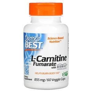 Doctor's Best, L-Carnitine Fumarate with Biosint Carnitines, 855 mg, 60 Veggie Caps - HealthCentralUSA