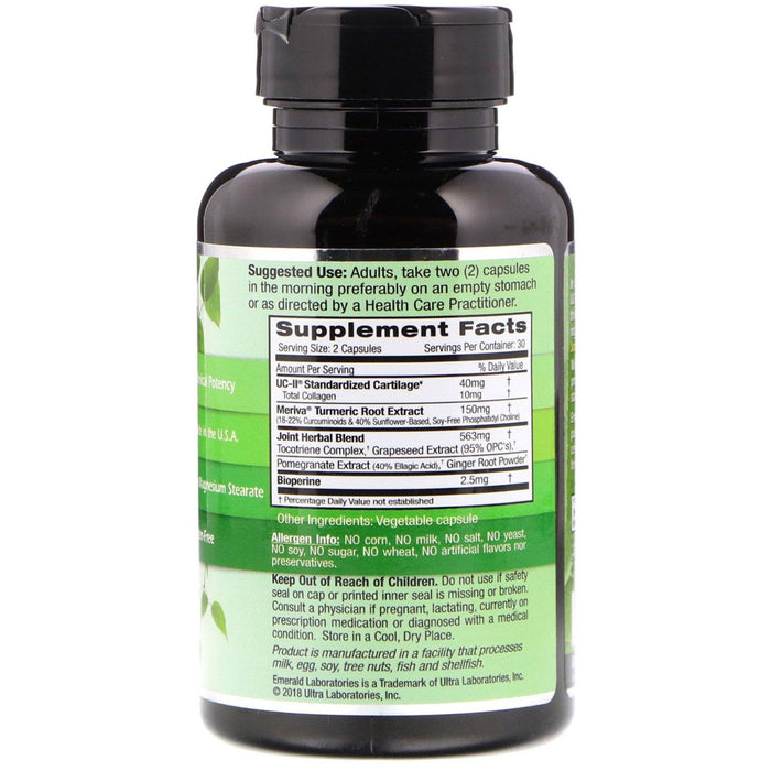 Emerald Laboratories, UC-II Joint Formula, 60 Vegetable Caps - HealthCentralUSA
