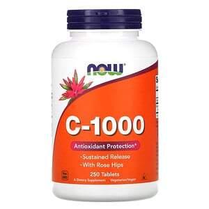 Now Foods, C-1000, 250 Tablets - HealthCentralUSA