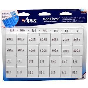 Apex, MediChest, Vitamin and Medication Organizer - HealthCentralUSA