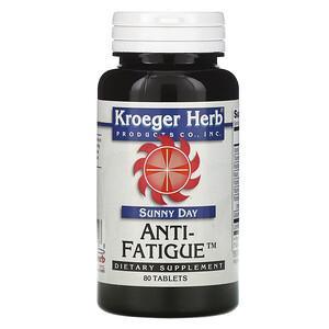 Kroeger Herb Co, Sunny Day, Anti-Fatigue, 80 Tablets - HealthCentralUSA
