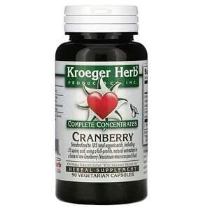 Kroeger Herb Co, Complete Concentrates, Cranberry, 90 Vegetarian Capsules - HealthCentralUSA