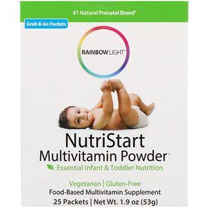 Rainbow Light, NutriStart, Multivitamin Powder, 25 Packets, 1.9 oz (53 g) - HealthCentralUSA