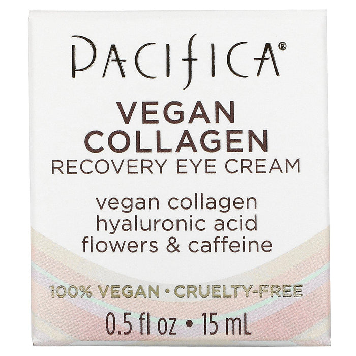 Pacifica, Vegan Collagen, Recovery Eye Cream, 0.5 fl oz (15 ml) - HealthCentralUSA