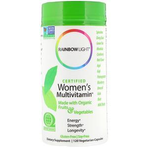 Rainbow Light, Certified Women's Multivitamin, 120 Vegetarian Capsules - HealthCentralUSA