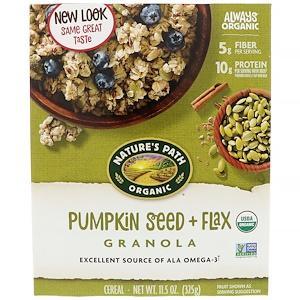 Nature's Path, Organic Pumpkin Seed + Flax Granola Cereal, 11.5 oz (325 g) - HealthCentralUSA