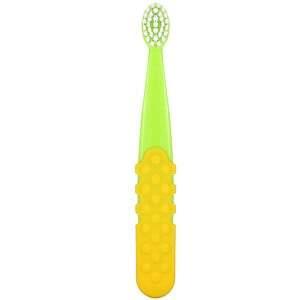 RADIUS, Totz Plus Toothbrush, 3+ Years, Extra Soft, Green/Yellow, 1 Toothbrush - HealthCentralUSA