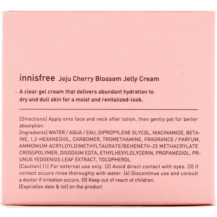 Innisfree, Jeju Cherry Blossom Jelly Cream, 1.69 fl oz (50 ml) - HealthCentralUSA