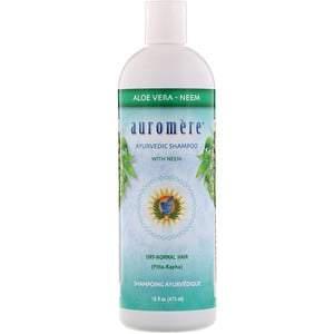 Auromere, Ayurvedic Shampoo with Neem, Aloe Vera, 16 fl oz (473 ml) - HealthCentralUSA