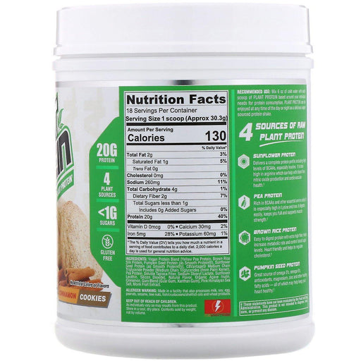 Nutrex Research, Natural Series, Plant Protein, Cinnamon Cookies, 1.2 lb (545 g) - HealthCentralUSA